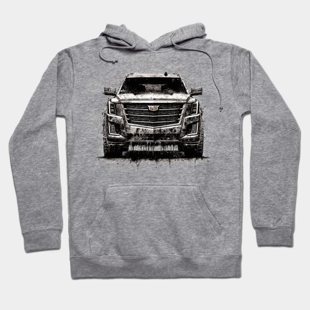 Cadillac Escalade Hoodie by Vehicles-Art